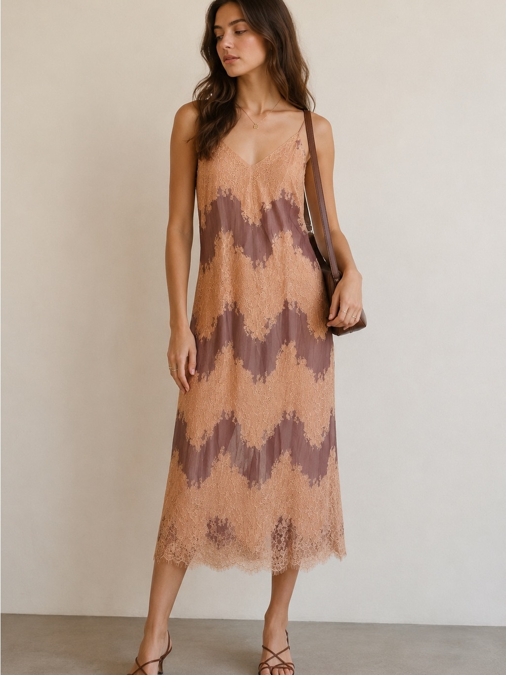 Zara Lace Slip Dress in Blush pink romantic feminine sz small lingerie